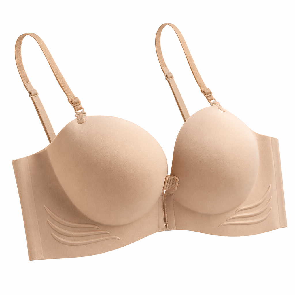 Strapless push-up bh met voorsluiting