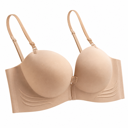 Strapless push-up bh met voorsluiting