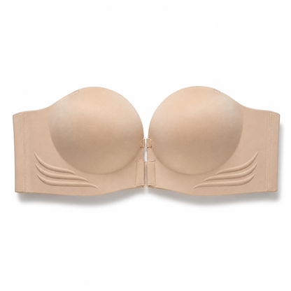 Strapless push-up bh met voorsluiting